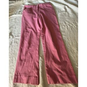 Lilly Pulitzer Womens Pink Tippi Crop-Solid Pants Size 2 Petitte